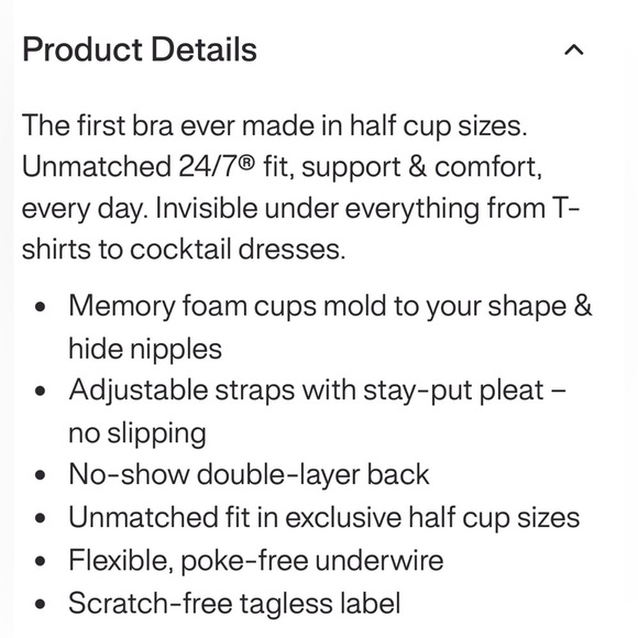 THIRDLOVE 24/7 CLASSIC T-SHIRT BRA TAN 34G - Picture 6 of 7